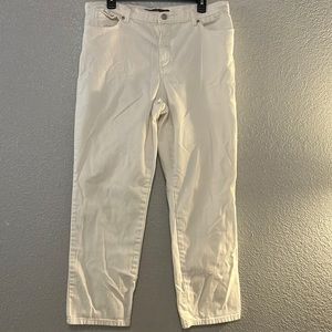 women’s size 14 white jeans